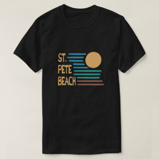 St. Pete Beach Florida geometrisk solnedgång T Shirt