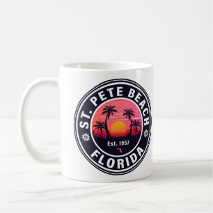 St Pete Beach Florida Retro Sunset Souvenirs 60 Kaffemugg