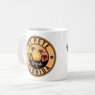 St. Pete Beach Florida Souvenir Personalize Kaffemugg
