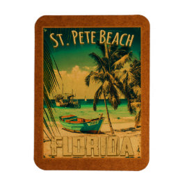 St. Pete Beach Florida Souvenir Vintage Handflatan Magnet