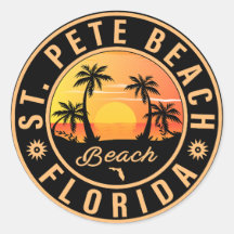 St. Pete Beach Florida Souvenir Vintage Handflatan