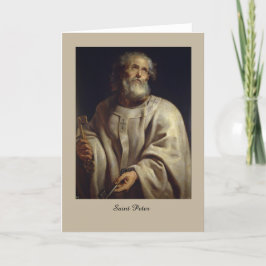St Peter av Peter Paul Rubens, hälsningkort Kort