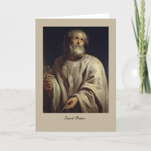 St Peter av Peter Paul Rubens, hälsningkort Kort