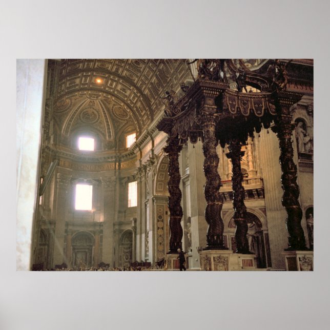 St Peter Basilica, Vatikanen, Rom Poster (Framsidan)