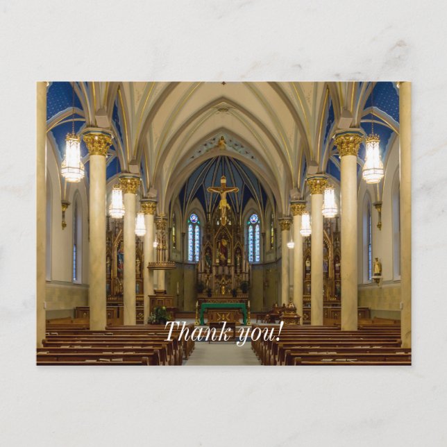 St Peter Catholik Church JC Vykort (Framsida)