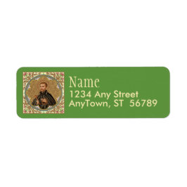 St. Peter Claver (BK 058) Returadress Etikett