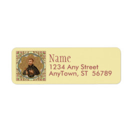 St. Peter Claver (BK 058) Returadress Etikett