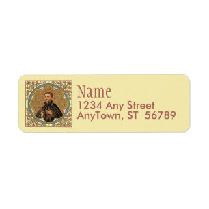 St. Peter Claver (BK 058) Returadress Etikett