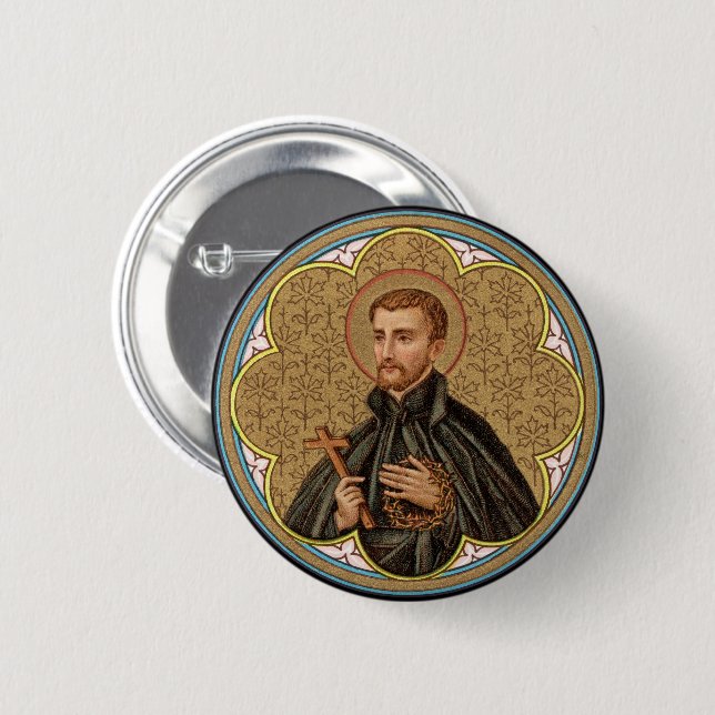 St. Peter Claver (BK 058) Runda Knapp (Framsida & baksida)