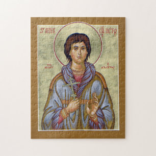 St. Peter den ortodoxa kristna ikonen Aleut Pussel