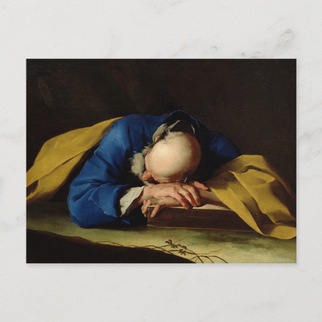 St. Peter eller St. Jerome Sleeping, c.1735-39 Vykort (Framsida)