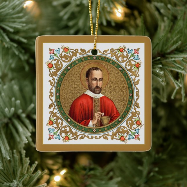 St. Peter Faber (BK 051; berömd citat) Julgransprydnad Keramik (Träd)