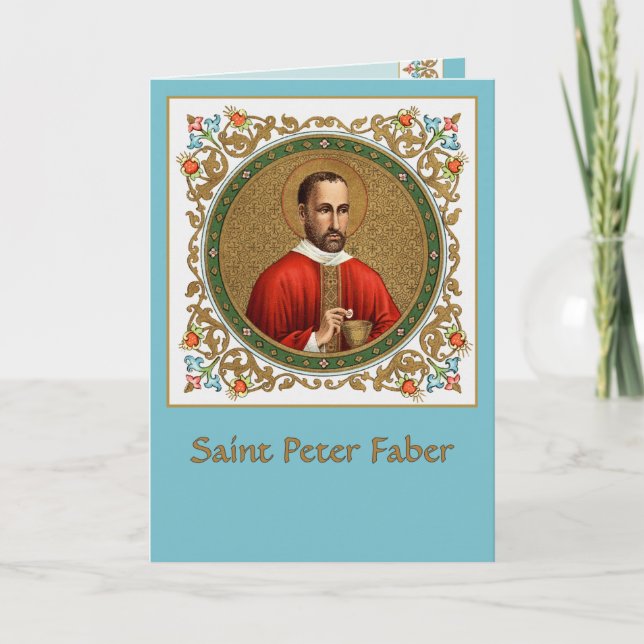 St. Peter Faber (BK 051) Blank Hälsning/Note Kort (Framsida)