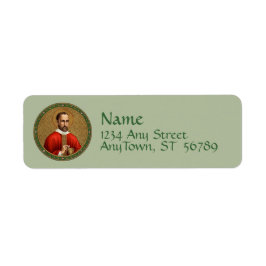 St. Peter Faber (BK 051) Returadress Etikett