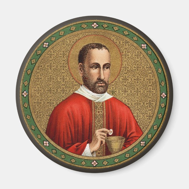 St. Peter Faber (BK 051) Round Magnet (Framsidan)
