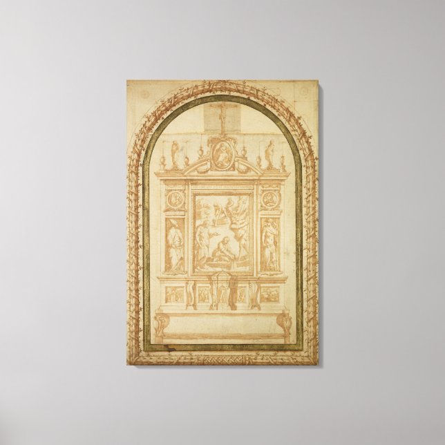 St. Peter Fishing, Altar-studien Canvastryck (Framsida)