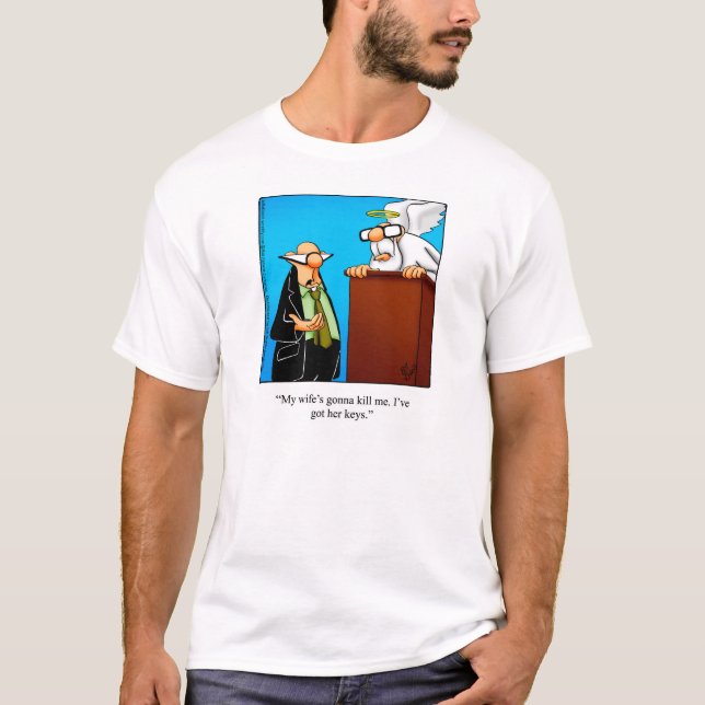 St Peter Humor "Maka's Nycklar" Tee Shirt (Framsida)
