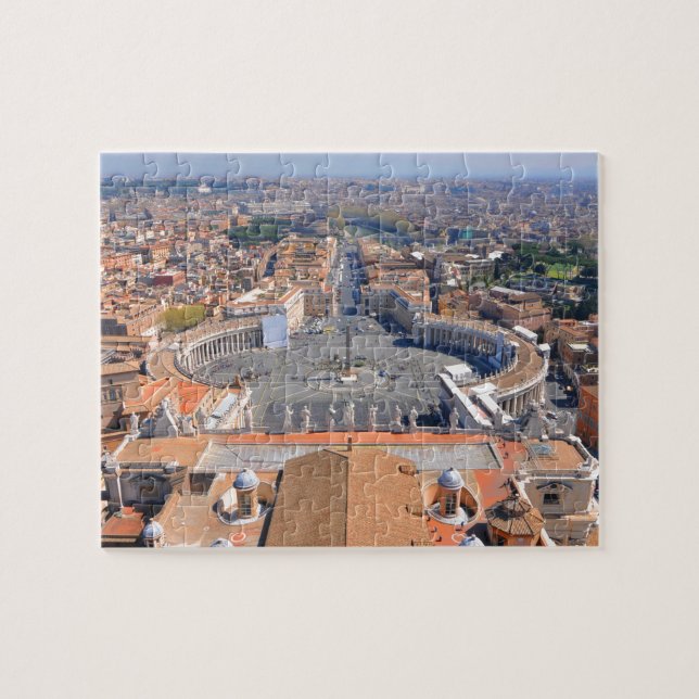St Peter kvadrerar i Vatican, Rome, italien Pussel (Horisontell)