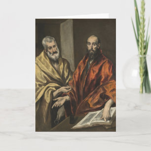 St Peter och St Paul c.1605-8 (olja på kanfas) Kort