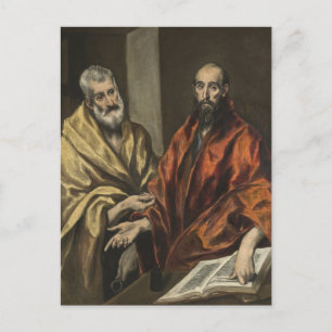 St Peter och St Paul c.1605-8 (olja på kanvas) Vykort