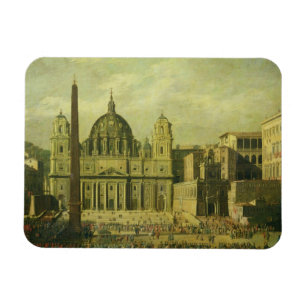 St Peter Rome, 1630 (olja på kanfas) Magnet