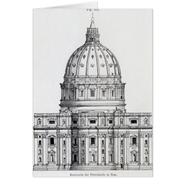 St Peter Rome Hälsningskort (Framsidan)