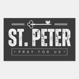 St. Peter Sticker Rektangulärt Klistermärke