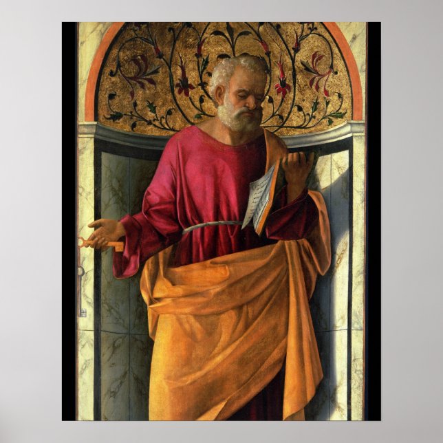 St. Peter (tempera on canvas) Poster (Framsidan)