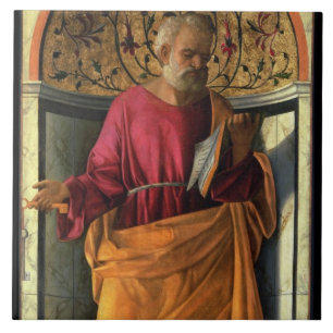 St Peter (tempera på kanfas) Kakelplatta