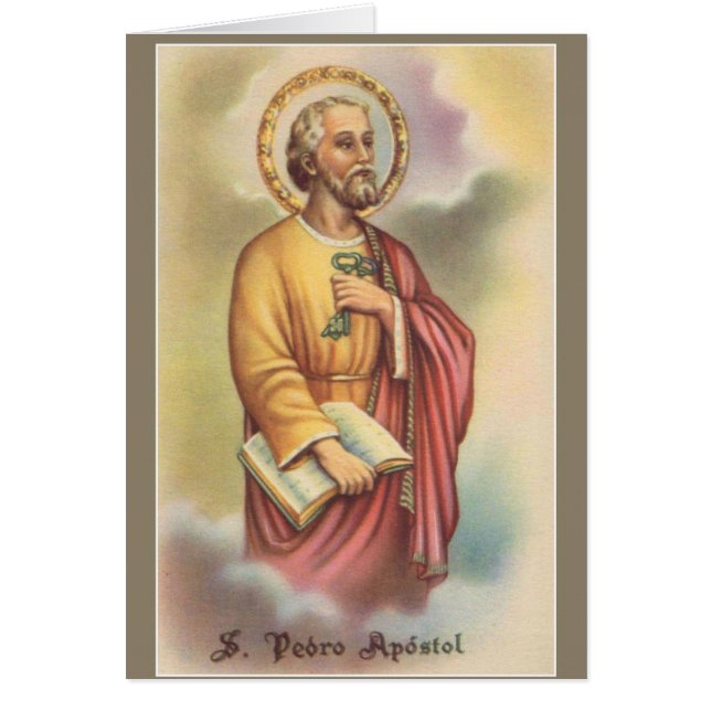 St. Peter the Apostle First Pope Hälsningskort (Framsidan)