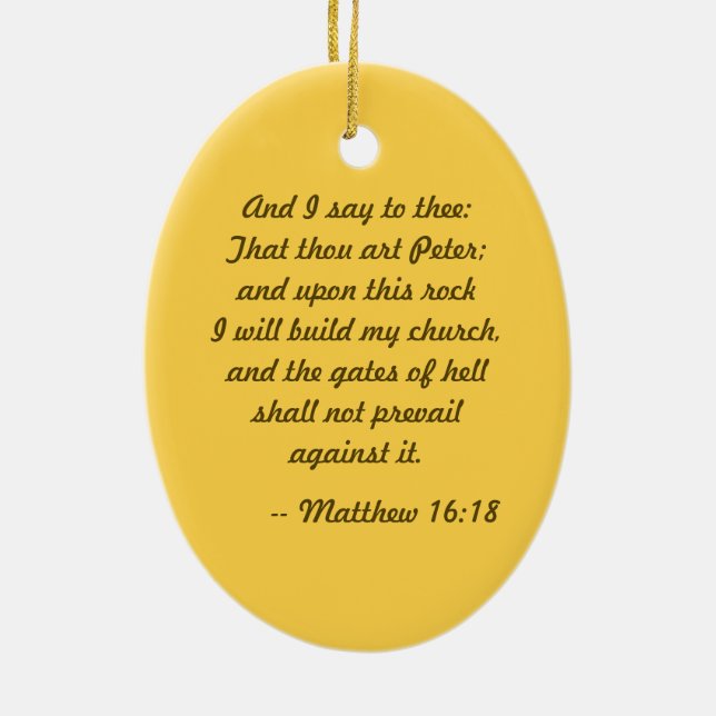 St. Peter the Apostle (PM 07) Julgransprydnad Keramik (Baksidan)