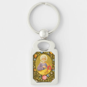 St. Peter the Apostle (PM 07) Rektangulärt Silverfärgad Nyckelring