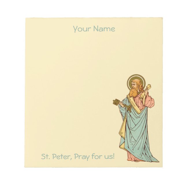 St. Peter the Apostle (RLS 14) 5,5"x6" Anteckningsblock (Framsida)