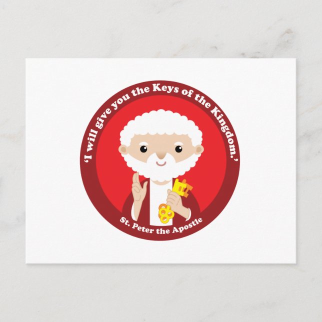 St. Peter the Apostle Vykort (Framsida)
