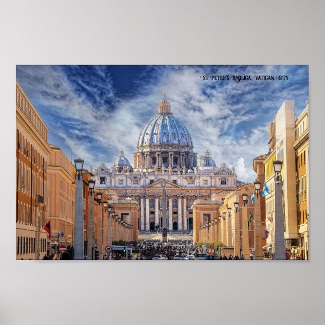 St Peter's Basilica Church Vatican City Poster (Framsidan)