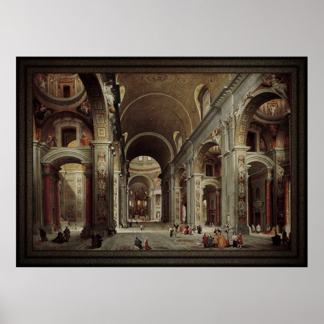 St. Peter's Basilica i Vatikanen Poster (Framsidan)