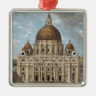St Peter's Basilica i Vatikanstaten Julgransprydnad Metall