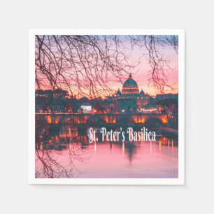 St. Peter's Basilica, Rom, Italien Pappersservett