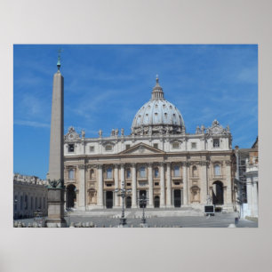 St Peter's Basilica-Vatikanstaten Poster