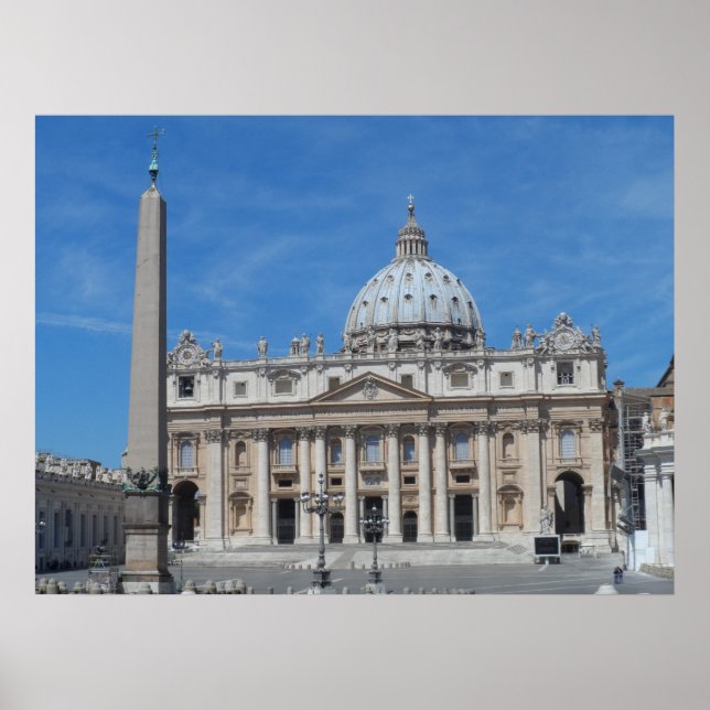 St Peter's Basilica-Vatikanstaten Poster (Framsidan)