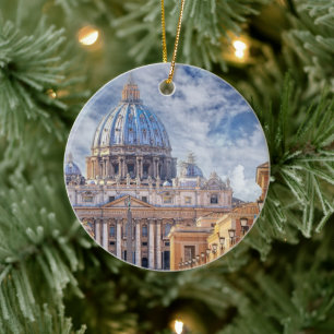 St. Peter's Basilica, Vatikanstaten, Rom Julgransprydnad Keramik