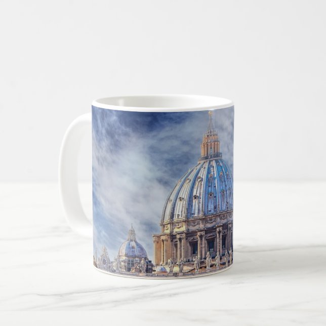 St. Peter's Basilica, Vatikanstaten, Rom Kaffemugg (Framsida vänster)