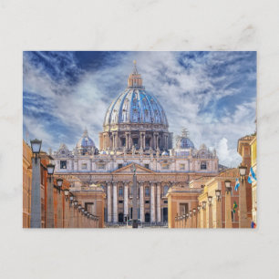 St. Peter's Basilica, Vatikanstaten, Rom Vykort