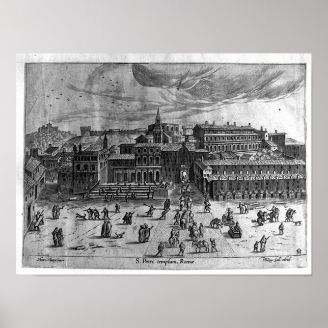 St. Peter's Church, från "Views of Rom" Poster (Framsidan)