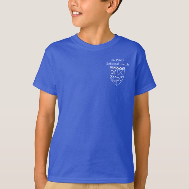 St Peter's Church Kids Shirt T Shirt (Framsida)