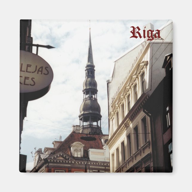 St Peter's Church, Riga, Lettland. Magnet (Framsidan)