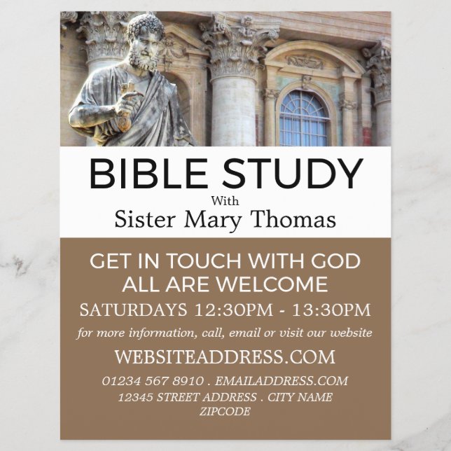 St. Peter's Square, Christian Bible Class Advert Reklamblad (Framsidan)