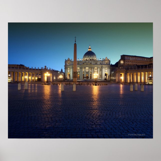 St Peters Square, Rom, Italien Poster (Framsidan)