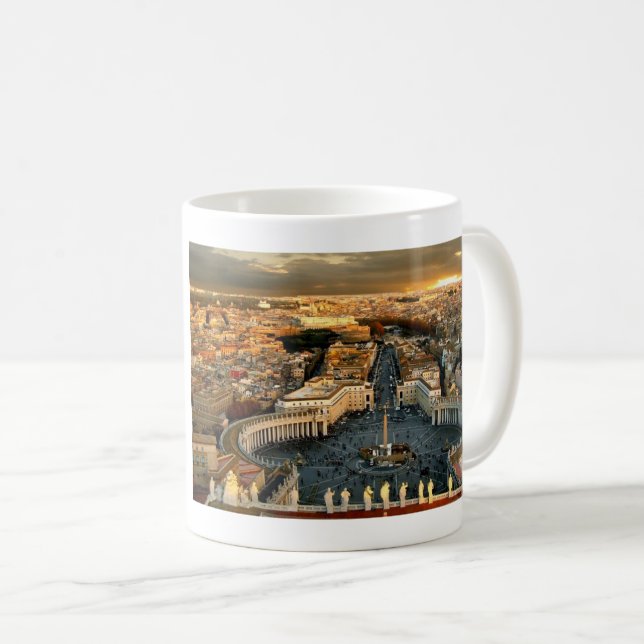 St Peter's Square Vatican Kaffemugg (Framsida höger)
