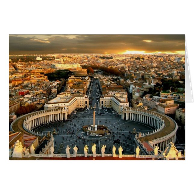 St Peter's Square, Vatican OBS Kort (Framsidan Horizontal)